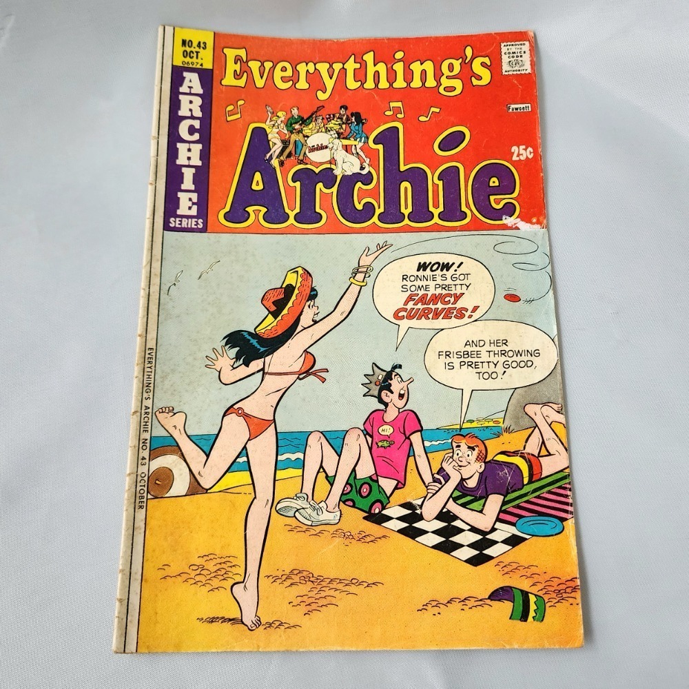 Everything's Archie Comic Book No. 43 October 1974 Fawcett‎ Vintage Collectible